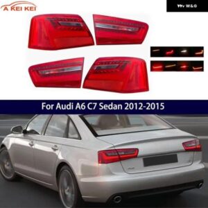 LED リア テールライト アウディ A6 C7 セダン 2012-2015 2013 2014 後退灯 ブレーキハザード信号灯 テールライト アセンブリ