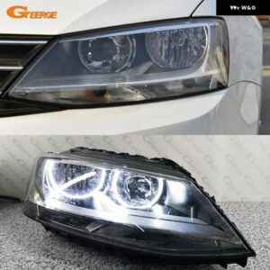 フォルクスワーゲン VW ジェッタ サギター A6 MK6 IV 162 163 超高輝度デイライト ウィンカー SMD LED エンジェルアイキット ハローリング