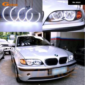 超高輝度デイライト COB LED エンジェルアイ ハローリング BMW E46 セダン ツーリング 1998-2005 316I 318I 320I 323I 325I 328I 330I