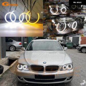BMW E66 E65 フェイスリフト 750I 760I 750LI 760LI 2006 2007 2008 超高輝度 LED エンジェルアイキット ハローリング デイライト