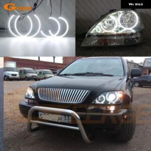 レクサス RX 300 RX300 トヨタ ハリアー 1998-2003 デイライト 超高輝度 SMD LED エンジェルアイキット ハローリング