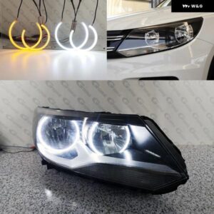 フォルクスワーゲン VW ティグアン I 5N フェイスリフト ハロゲン ヘッドライト 超高輝度 REDAY ライト ウィンカー SMD LED エンジェルアイ ハローリング