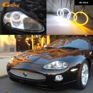 ジャガー XK 8 XK8 XKR X100 1996-2006 超高輝度 SMD LED エンジェルアイキット ハローリング デイライト