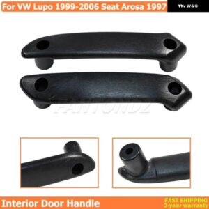 1ペア 車内 ドアハンドル VW ルポ 1999-2006 セアト アローザ 1997-2005 6X0867180B 6X0867179B インナー ドアハンドル ブラック