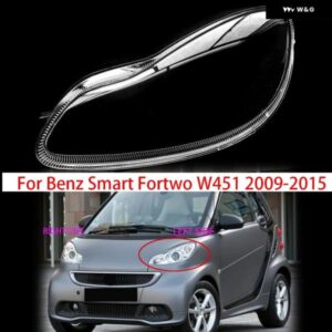 メルセデス ベンツ スマート フォーツー W451 2009-2015 車用 フロント ヘッドランプ カバー 防水 クリア ヘッドライト レンズ