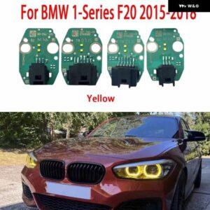イエローDRLチップ BMW 1シリーズF20 2015-2018車DRL回路基板光源ボードチップボード
