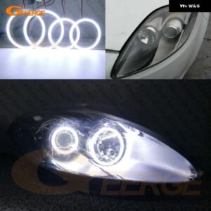 フィアット ブラボー 198 クロマ 194 2007 - 15 超高輝度 COB LED エンジェルアイキット ハローリング