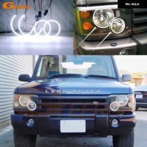 ランドローバー ディスカバリー II 2 L318 2003 2004 超高輝度 COB LED エンジェルアイキット ハローリングライト カーアクセサリー