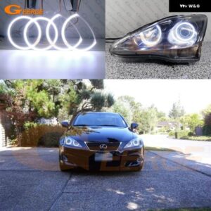 レクサス IS II IS220 IS250 IS300 IS350 2005 - 10 超高輝度 COB LED エンジェルアイキット ハローリング デイライト