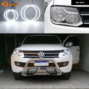 フォルクスワーゲン VW アマロック 2010 - 15 超高輝度デイライト SMD LED エンジェルアイキット ハローリング カーアクセサリー