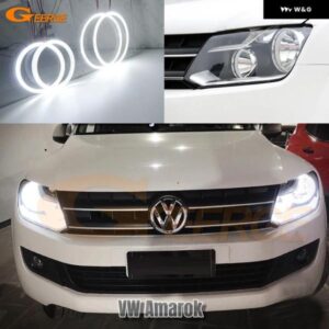 フォルクスワーゲン VW アマロック 2010 - 16 超高輝度 SMD LED エンジェルアイ ハローリングキット デイライト