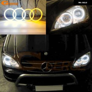 メルセデス ベンツ M クラス W163 ML 超高輝度デイライトウィンカー SMD LED エンジェルアイ ハローリングキット カーアクセサリー