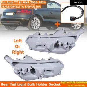 アウディ TT 8J MK2 2006-2014 左/右リア O/S テールライト バルブ ホルダー 配線済みプラグ ハーネス 8J0945257A 1J0973733 8J0945258A