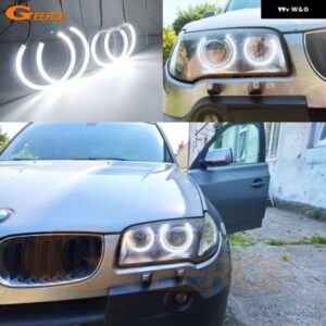 BMW E83 X3 2003 - 06 フェイスリフト前 超高輝度 SMD LED エンジェルアイキット ハローリング デイライト