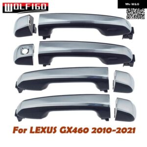 外装 外側 クローム ブラック ドアハンドル フロント リア 左 右 4個 LEXUS GX460 2010 2012 - 17