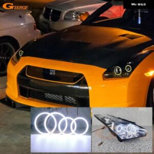 日産 スカイライン R35 GTR GT-R 2007 - 16 超高輝度 COB LED エンジェルアイ ハローリングキット