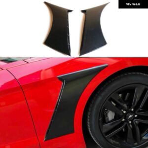 フロントサイドフェンダードアスクーププレート マスタング 2015-2020 カーフェンダースクープカバー フォード マスタング アクセサリー