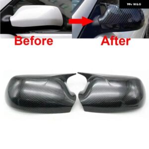 カーボン製サイドビューミラー カバー ハウジング シェル トリム キャップ マツダ 3 BK 2003-2009 M2 デミオ 2002-2007 M6 GG 2003-2008ペア