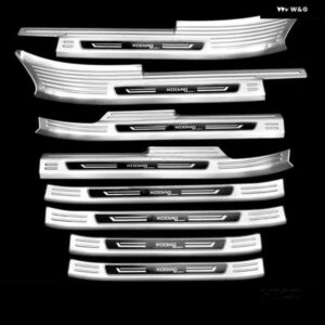 シュコダ コディアック 2017 - 2023 2024 カーアクセサリー ステンレス スレッショルドガードプレート トランク スレッショルドガードプレート 傷防止