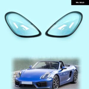 ポルシェ ケイマン 981 2013-2015 車 ヘッドライト レンズ カバー ランプシェード シェル 2014ペア