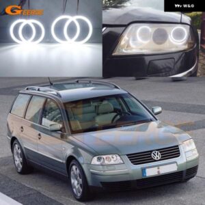 フォルクスワーゲン VW パサート フェイスリフト B5.5 2001 - 05 超高輝度デイライト SMD LED エンジェルアイキット ハローリング