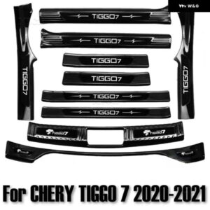カーアクセサリーCHERY TIGGO 7 2020-2021 ステンレス スレッショルドガード トランク スレッショルドガードプレート 傷防止