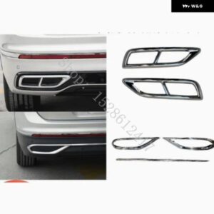 VW フォルクスワーゲン ティグアン R-LINE1.5T 2022~2025 クロームエキゾーストビュー ディフューザー ステンレス ABS VW 外装 カーアクセサリーパーツ