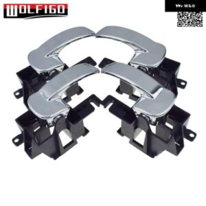 クローム インテリア ドアハンドル 左右セット 日産 ナバラ D40 ユーテ/パスファインダー R51 2005-2013 80670-4X02B 80671-4X02B 4個