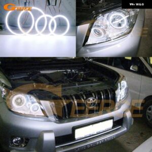 トヨタ ランドクルーザー プラド J150 150 2009 - 12 超高輝度 COB LED エンジェルアイキット ハローリングライト