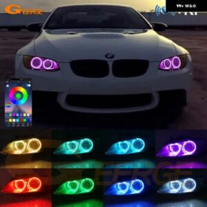BMW 3シリーズ E90 E91 E92 E93 RFリモートBLUETOOTH対応アプリ超高輝度マルチカラーRGB LEDエンジェルアイキット ハローリング