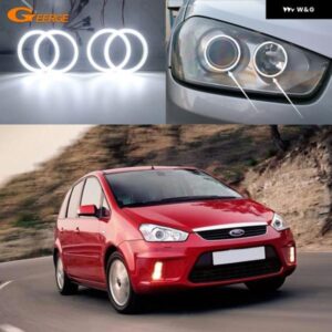 フォード フォーカス C-MAX 2003 - 10 超高輝度デイライト SMD LED エンジェルアイキット ハローリング