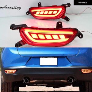 DRL リア バンパー テールライト マツダ CX-3 CX3 CX 3 2016 2017 LED リア フォグランプ ブレーキライト テールライト ハザード灯
