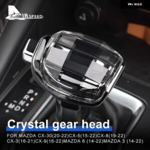 LHD ギア シフト ノブクリスタルカバー マツダ CX30 CX5 CX8 CX3 CX9ハンドルスティックヘッド マツダ 3 6アクセサリー