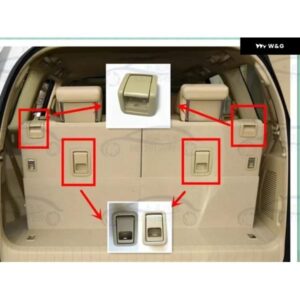トヨタ プラド LC150 中央 リア ハンドル バックル 折りたたみ 式リリースラッチ