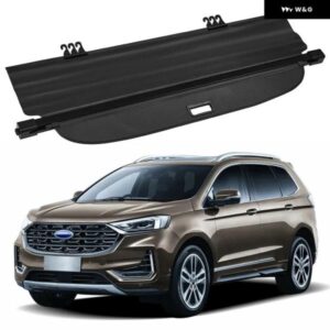 車用リアカーゴカバー プライバシー トランク フォード エッジ 2015-2021 スクリーン セキュリティシールドカーテン ブラック 格納式カーゴカバー