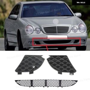 1998-2003 メルセデス ベンツ E320 E430 W210 フロント バンパー フォグランプ グリル カバー 2108850053 2108850153 2108850253