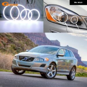 ボルボ XC60 156 2009 - 13 超高輝度 COB LED エンジェルアイキット ハローリング デイライト