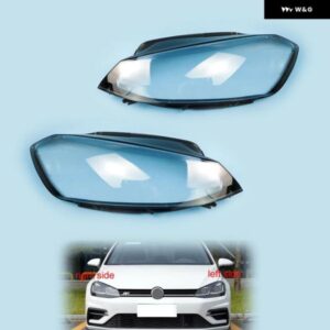 フォルクスワーゲン VW ゴルフ 7.5 2018-2020 車用 ヘッドライト カバー ヘッドランプ シェルレンズ クリアペア