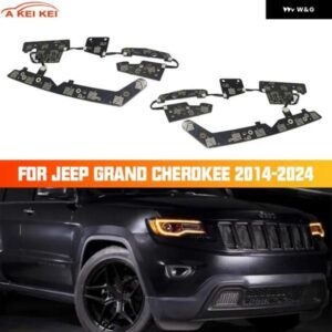オレンジ DRL ヘッドライト ガイド ストリップ 回路基板 ジープ グランド チェロキー 2014-2024 チップ バラスト 回路基板 光源基板