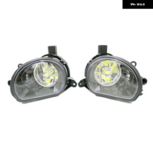 2個車用LEDライト アウディ Q7 2006 - 09 カー スタイリング フロントLED フォグランプ フォグライト LED 電球 付き