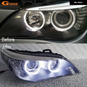 BMW E60 E61 LCI 528I 530I 535I 550I M5 2007-2010 超高輝度 COB LED エンジェルアイキット ハローリング REDAY ライト
