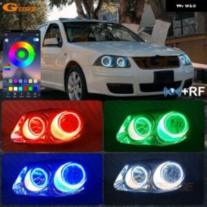 フォルクスワーゲン VW ジェッタ シティ クラシコ ボーラ BLUETOOTH対応アプリ 超高輝度マルチカラーRGB LEDエンジェルアイキット ハローリング