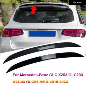 光沢 ブラックテールテールゲートスポイラー 2016-2022 メルセデス ベンツ GLC X253 GLC200 GLC43 GLC63 AMG 車用リア トランク ルーフスポイラー ウィング