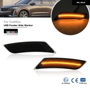 キャデラック XT4 2019+ XT6 2020+ バンパー フェンダーフレア アンバー LED サイドマーカーリピーター リフレクター ライト アセンブリ キット 84573587