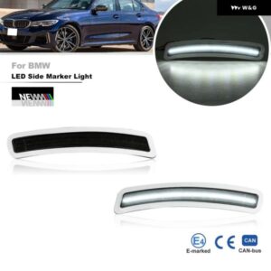 OE仕様 63147433785 スモークホワイト フロント バンパー LED サイドマーカー リフレクター ライト BMW 2 3 4シリーズ G42 G20 G22 G23 2019 2020+
