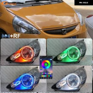ホンダ ジャズ GD 2002 - 08 BLUETOOTHアプリ 超高輝度マルチカラーRGB LEDエンジェルアイ ハローリング