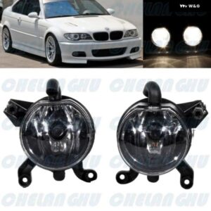 BMW E46 318CI 320CI 323CI 325CI 330CI /2D 2001 2002 2003 フロント バンパー フォグランプ 電球 付き 1ペア