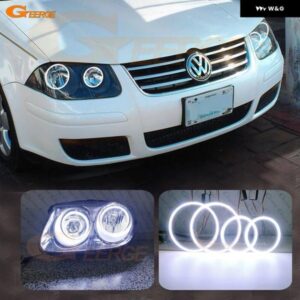 フォルクスワーゲン VW ジェッタ シティ クラシコ ボラ エクセレント 超高輝度 COB LED エンジェルアイキット ハローリング デイライト