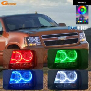 シボレー アバランチ サバーバン タホ RFリモートBTアプリ マルチカラー 超高輝度RGB LEDエンジェルアイ ハローリング カーアクセサリー