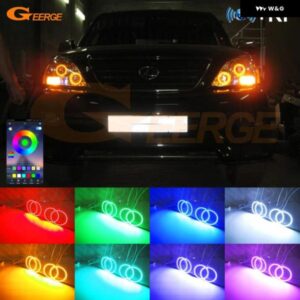 レクサス GX 470 GX470 J120 2003 - 09 BLUETOOTHアプリ マルチカラー RGB LED エンジェルアイキット ハローリング